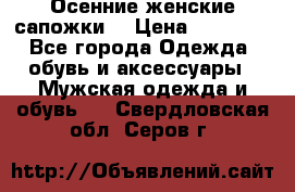 Осенние женские сапожки. › Цена ­ 2000.. - Все города Одежда, обувь и аксессуары » Мужская одежда и обувь   . Свердловская обл.,Серов г.